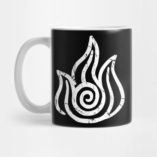 Fire white symbol Mug